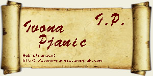 Ivona Pjanić vizit kartica